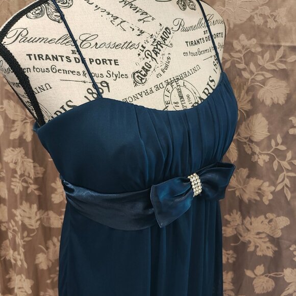 Roberta Blue Mini Bubble Style Cocktail Dress, Size L, Excellent Used Condition! - Picture 4 of 6